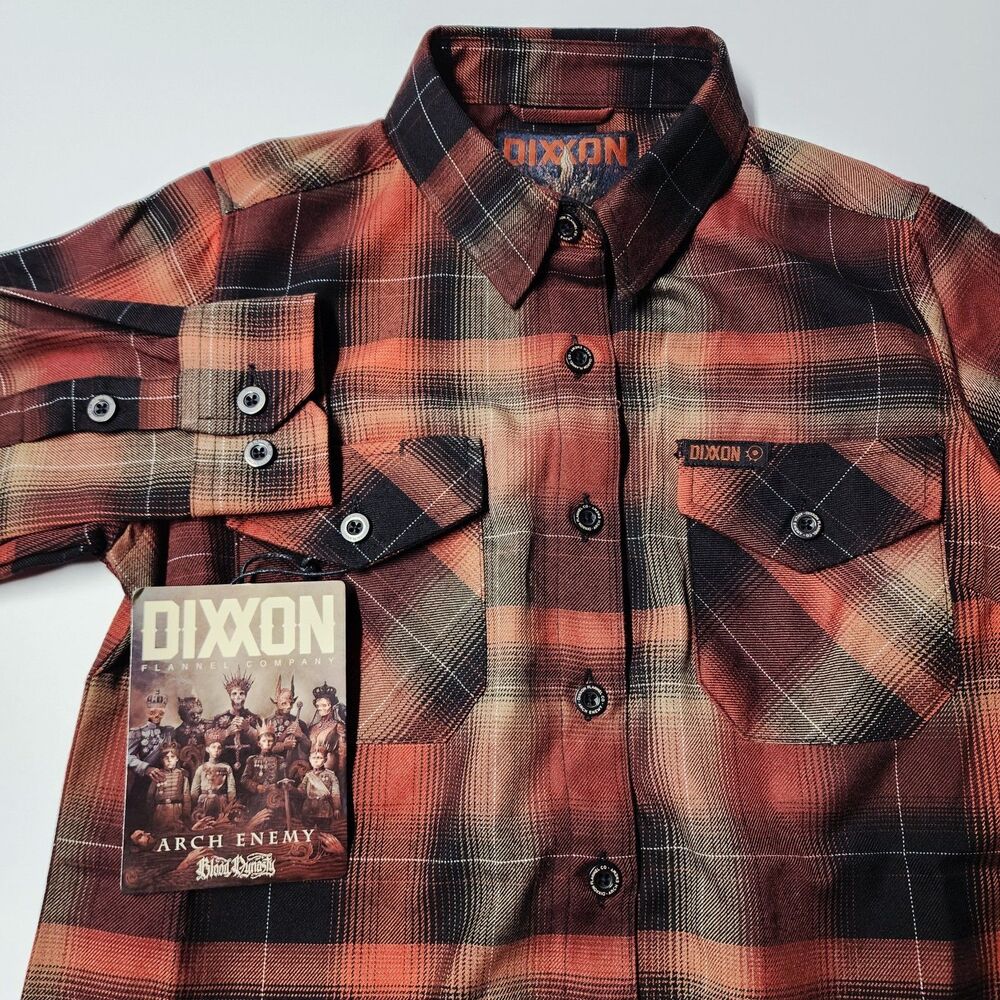 Dixxon Arch Enemy Blood Dynasty Flannel Small WSM NWT Limited Edition Rare Metal